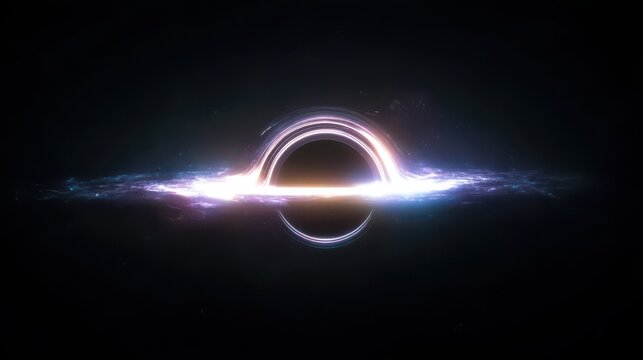 https://s.mj.run/UX1LK2KM5OM The black hole silhouette in Interstellar is silhouetted against a completely black background, with only one light source illuminating it. The white.