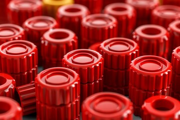 Close up view of biobank storage containing vials or containers used for preserving human cells and DNA samples in a controlled environment for research and diagnostics.