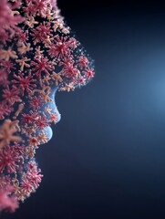 Illustration of Bacteria Entering the Human Body Through the Nose: A Health Risk Visualization