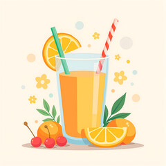 glass of orange juice