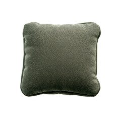 soft, square, green cushion with textured fabric surface, perfect for adding comfort and style to any living space. cushion simple design complements various decor themes