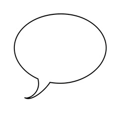 Naklejka premium simple black outline of speech bubble on transparent background, perfect for adding text or creating comic style designs. minimalist design allows for versatile use in various creative projects