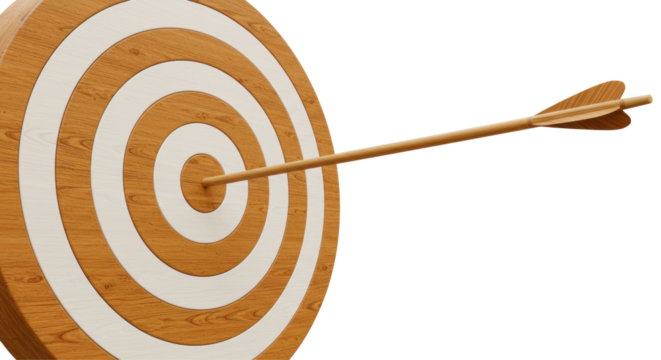 Isolated Target with Arrow
