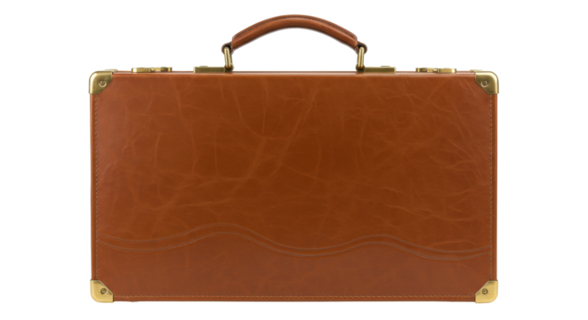 Isolated Brown Briefcase