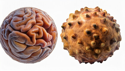 Obraz premium 003-036-131-HyperRealistic-TheZoonoticInterface--Artisticinterpretationofhuman-animaldiseasetr(1)