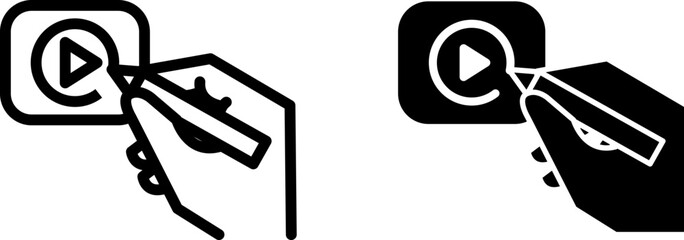 Animated video icon