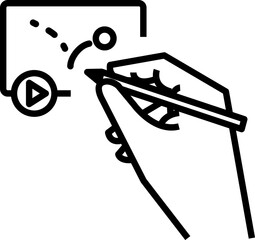 Animated video icon