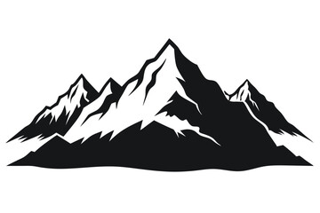 Fototapeta premium himalayan mountains vector art illustration 
