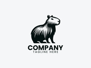 Capybara Vector Logo Design