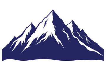 himalayan mountains vector art illustration 