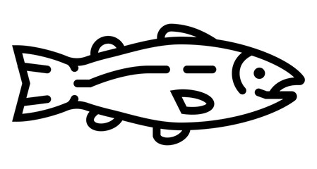 icon of a salmon fish seafood themed cooking visuals.