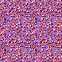 Endless Crispy Bacon Pattern Design