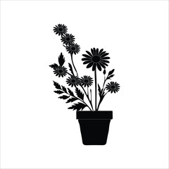 Flower silhouette 