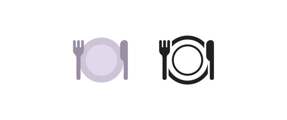 Fork and Knife with Plate Emoji
