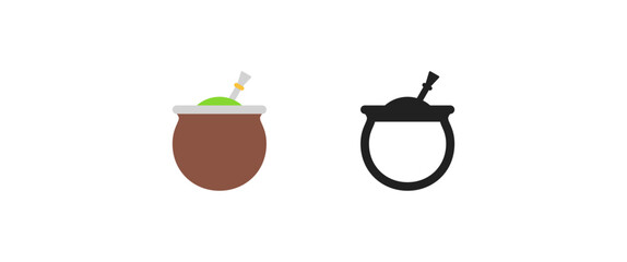 Pot of Food with Spoon Emoji
