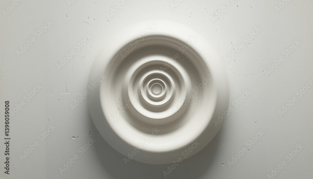 Poster creating dynamic patterns circular motion art installation contemporary gallery visual art abstract 
