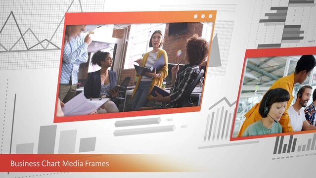 Business Chart Media Frames