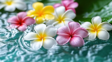 Naklejka premium Floral Spa Water