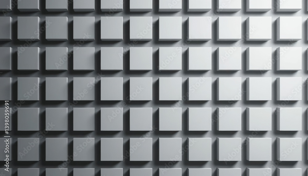 Aufkleber exploring geometric patterns and textures in modern interior design home decor 3d rendering minimali