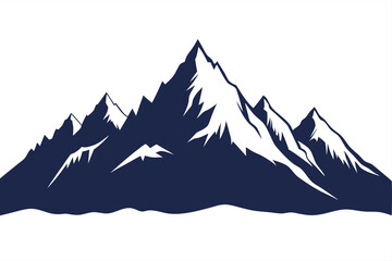 himalayan mountains vector art illustration 