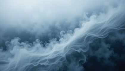 Naklejka premium Ethereal mist formation abstract environment digital art atmospheric scene soft focus serenity concept