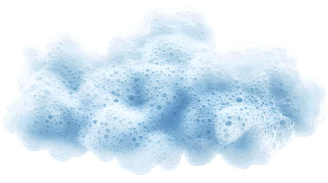 Fluffy Soap Suds Cloud Texture.