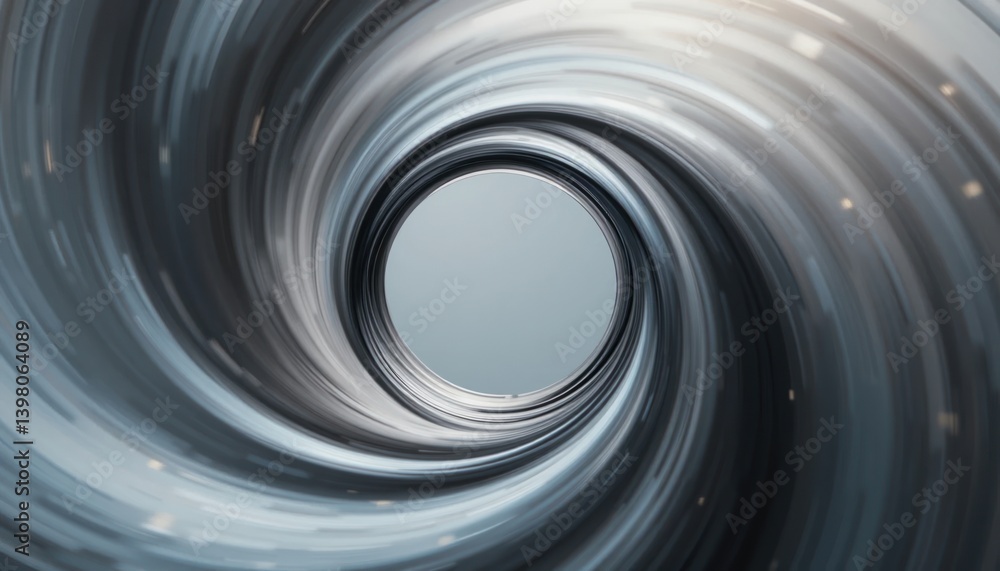 Poster exploring dynamic swirling patterns abstract visuals digital art modern environment close-up view mo