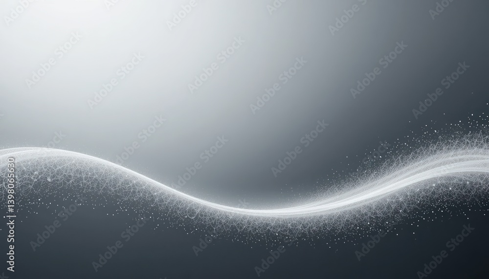 Poster dynamic water wave flow abstract background digital art minimalist design soft colors light reflecti