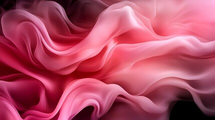 Obraz premium Pink Silk Waves Abstract Flowing Fabric Texture.