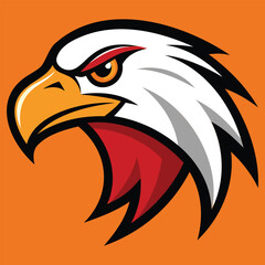Obraz premium Fierce Eagle Head Mascot Logo
