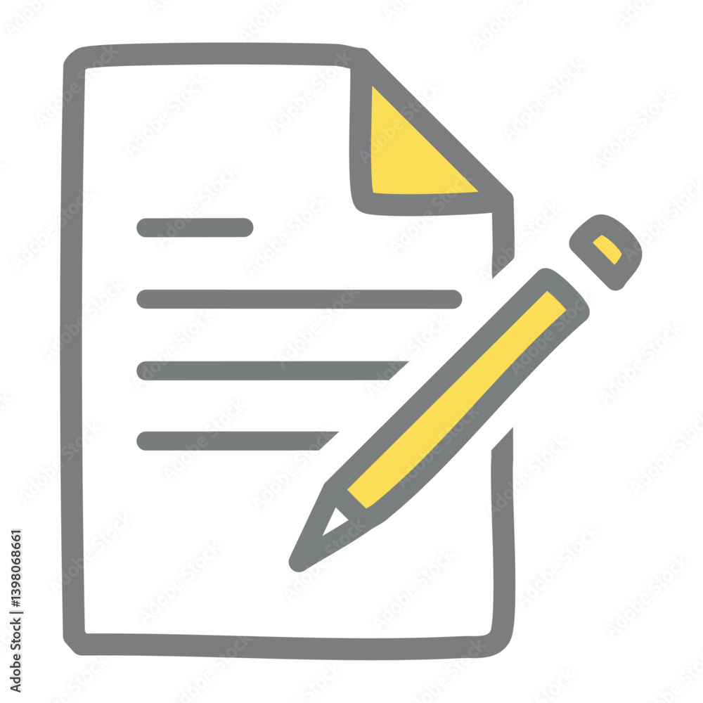 Poster clipboard and pencil. set of paper with pencil. vector set of paper with pen. document with pen, for