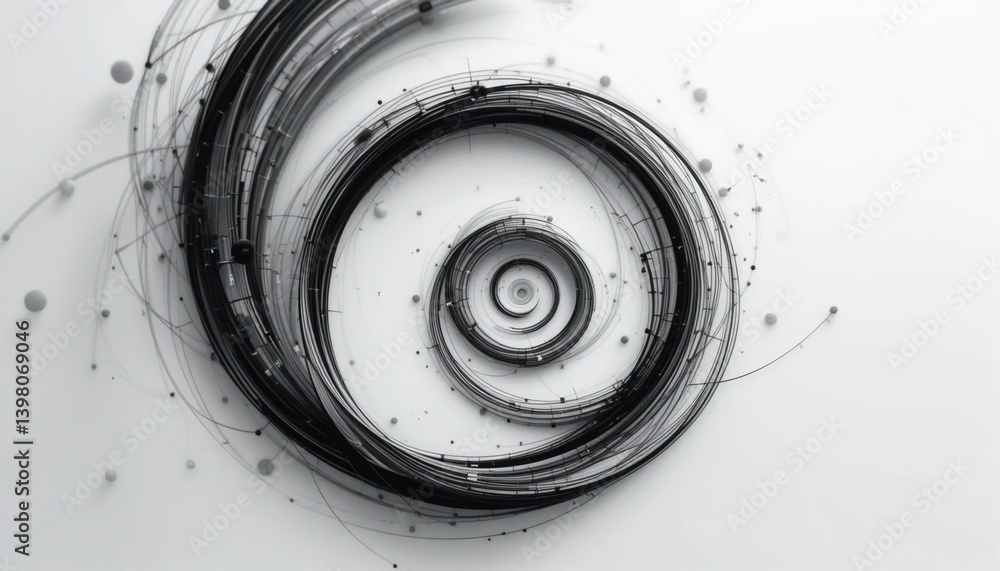 Poster dynamic spiral design abstract art digital graphic minimalist environment close-up viewpoint visual 