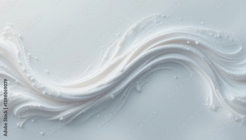 Poster captivating creamy texture flow studio setting abstract art minimalist environment close-up view vis