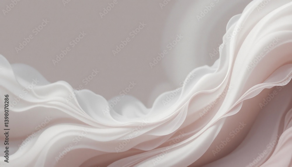 Poster flowing abstract fabric movement digital space visual art soft tones aerial view fluid dynamics for 