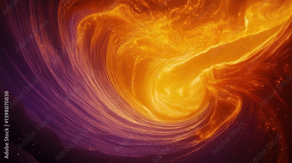 Poster swirling colorful abstract composition with light and dynamic energy