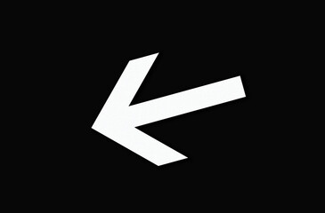 Closeup, Design right arrow white color icon. reward functions in media applications. Advanced...