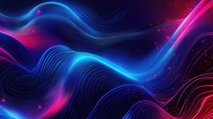 Obraz premium Abstract digital illustration featuring smooth