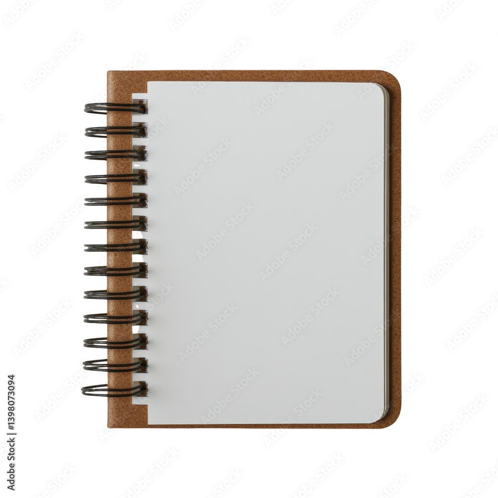 Poster a blank notebook opened with a smooth pen resting on its page ready for creative thoughts and ideas 