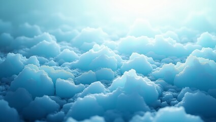 Abstract Cloudscape in Soft Light