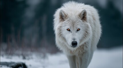 Fototapeta premium arctic wolf canis lupus arctos