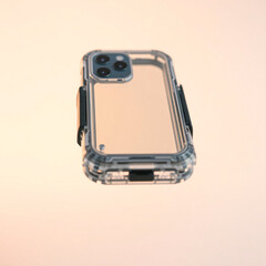 mobile phone cover on white background