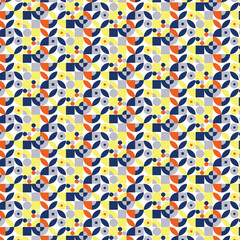 Vibrant geometric abstract pattern background. Modern, dynamic, and colorful design. Ideal for digital design, textiles, and creative graphics
