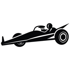 Obraz premium vector illustration of high speed reaching car