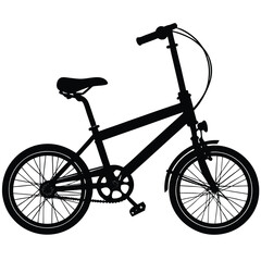 Fototapeta premium bicycle on white background