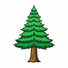 green christmas tree