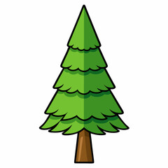 green christmas tree