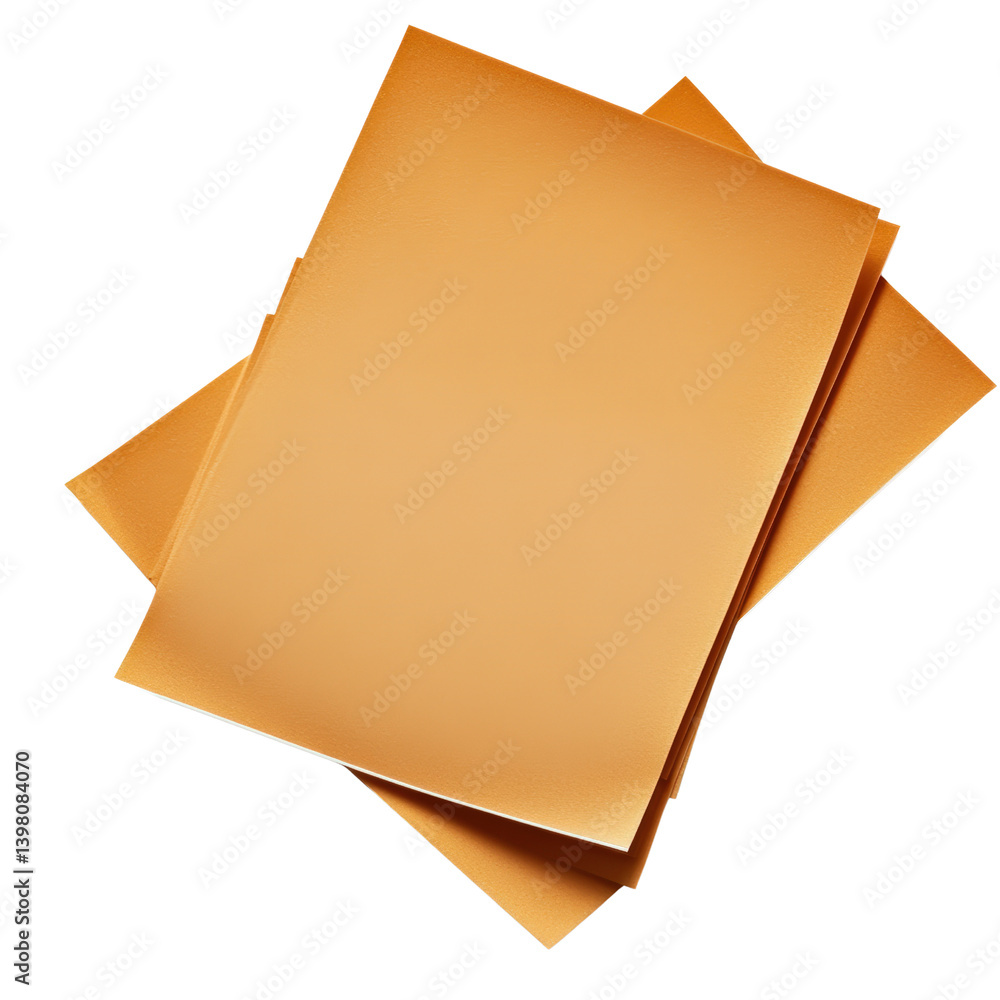 Poster a versatile stack of papers neatly organized on a flat surface, suitable for various creative and ad