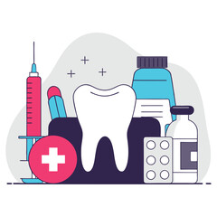dental icon set