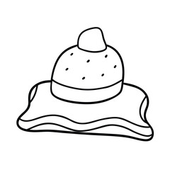 Hand Drawn Jellyfish Illustration Marine Life Sea Creature Outline Vector Design