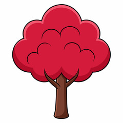 tree with red hearts